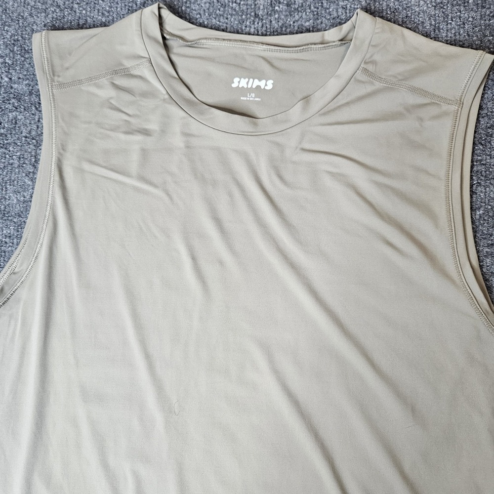 Skims Mens Muscle Tank Top‎ Beige Size Large